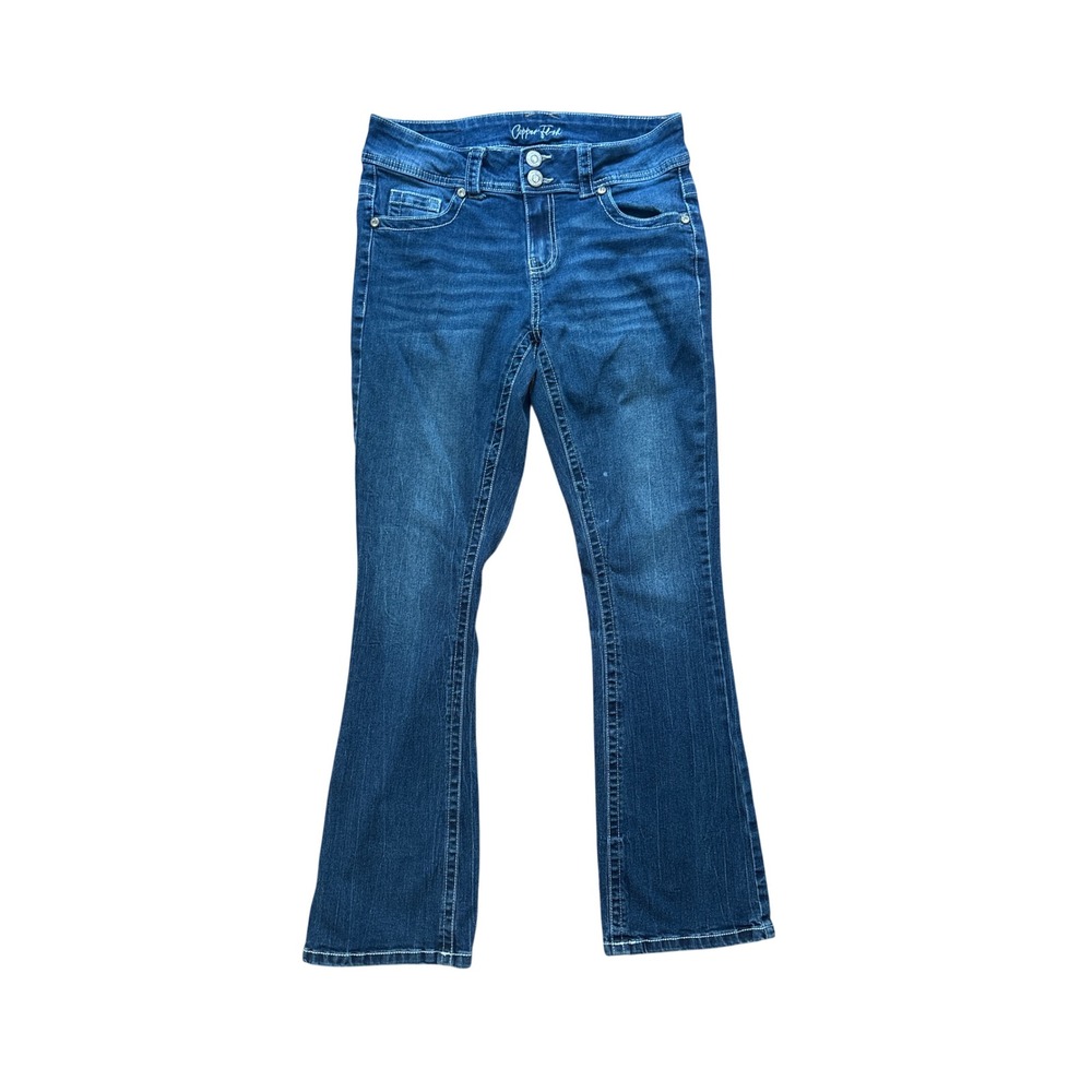 Copper Flash Bootcut Jeans Women Blue Curvy Mid Rise Denim SIZE 8